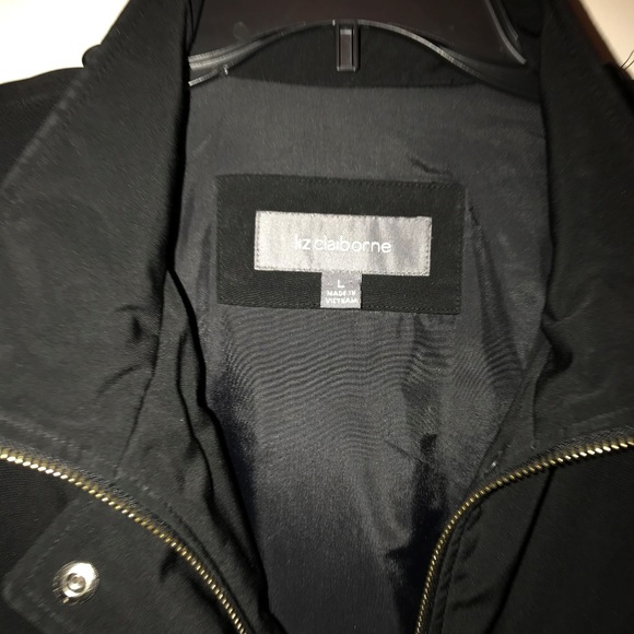 Women's Black Coat by Liz Claiborne - Picture 2 of 4